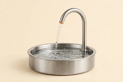 AquaWhisker Stainless Steel Cat Water Fountain