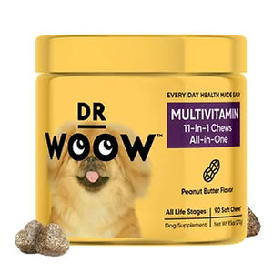 11-in-1 Multivitamin Soft Chews for Dogs – Daily Health Support (90 Count)