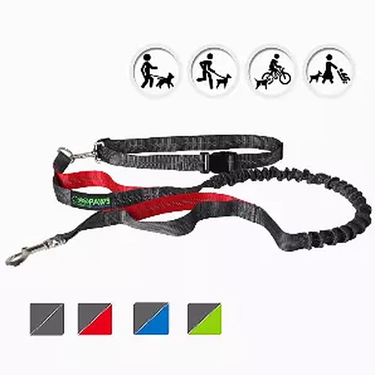 Hands-Free Waist Dog Leash – Running & Hiking Leash for Medium & Large Dogs (JESPET)