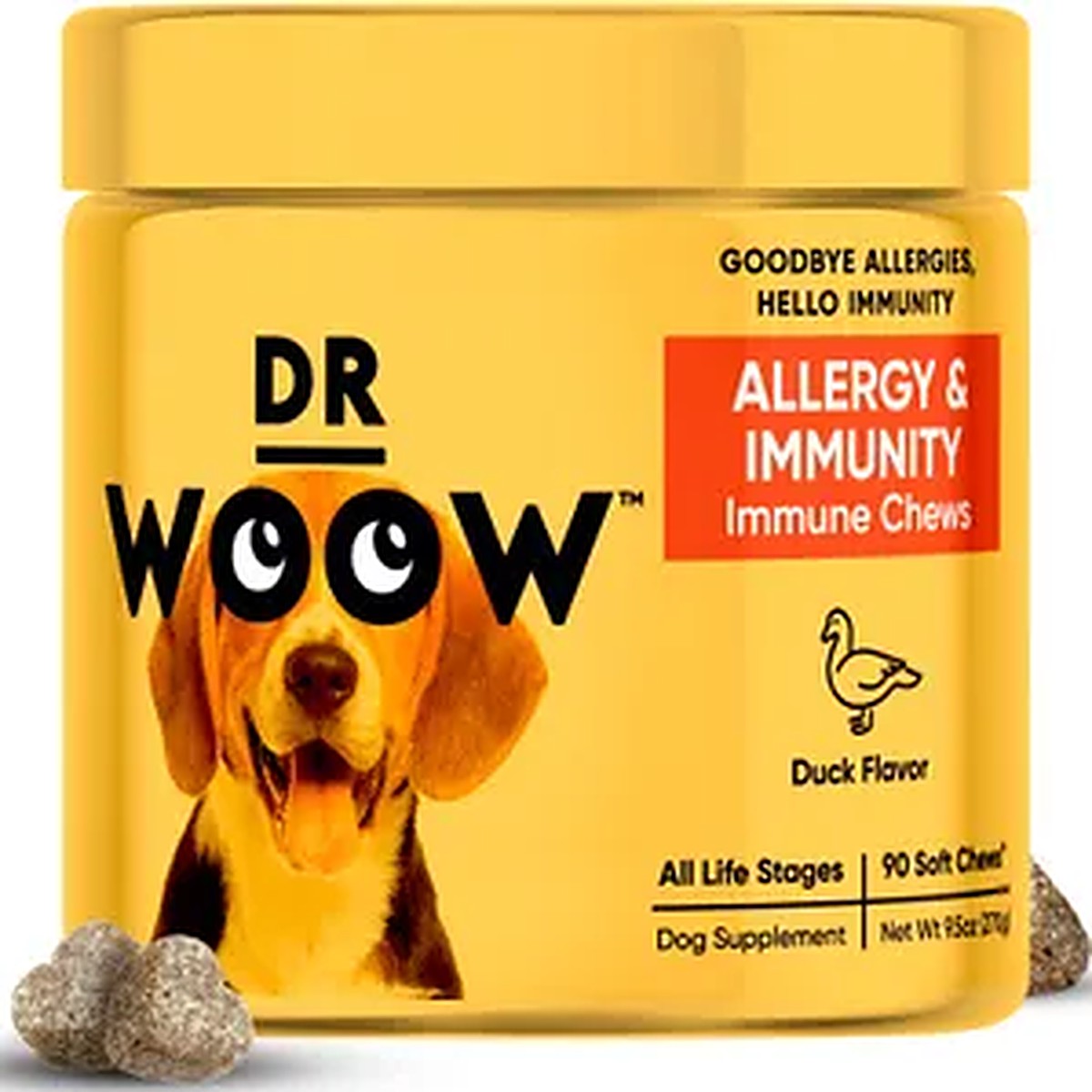 Clear Coat Allergy & Immune Chews for Dogs – Seasonal Comfort Soft Chews (90 Count)